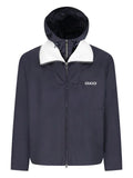 Gucci attached hood logo-detail jacket