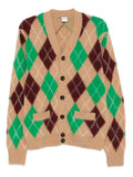 ASPESI argyle-pattern cardigan