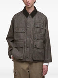 Barbour corduroy-collar multi-pocket jacket
