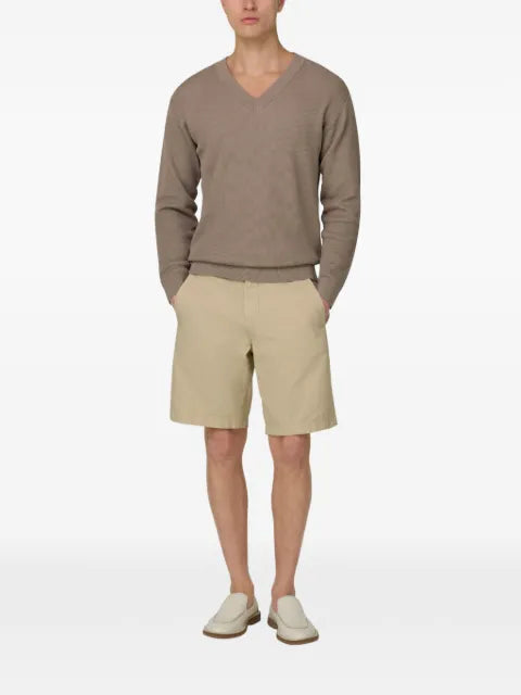 Boggi Milano ribbed V-neck sweater
