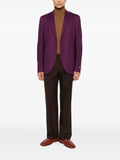 ETRO single-breasted wool-blend jersey jacket
