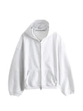 Alexander Wang crystal embellished oversized zip-up hoodie
