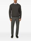Boggi Milano crew neck jumper in merino wool blend WOOLTECH