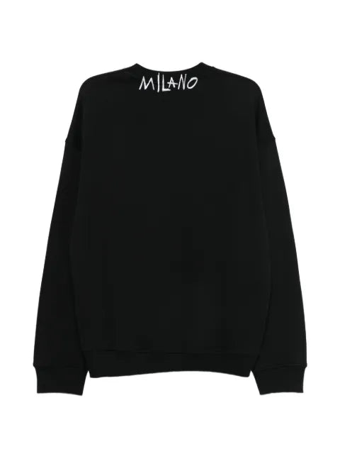 Just Cavalli logo-print ribbed-trim sweater