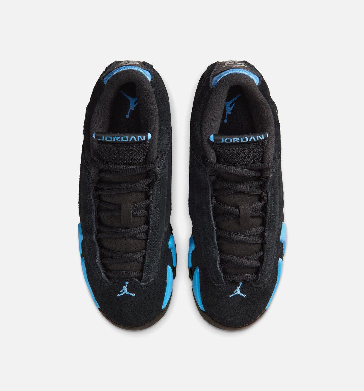 Air Jordan 14 Retro Black University Blue – Grade School Lifestyle Shoe in Black/White/University Blue