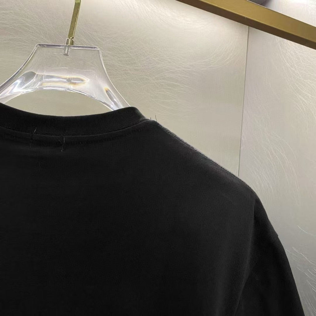 Amiri Ornate Script Front Graphic Crew‑Neck Short‑Sleeve T‑Shirt