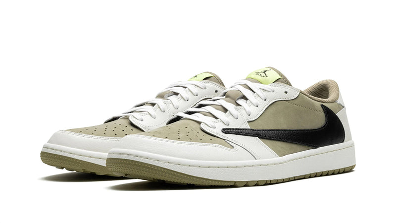 Travis Scott x Air Jordan 1 Low Golf 'Neutral Olive' Men's & Women's Sneakers