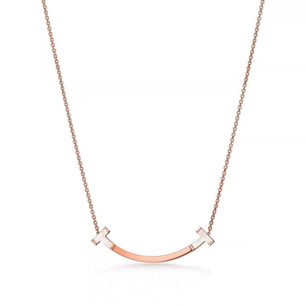 Tiffany Style Smile 18K Gold-Plated Necklace