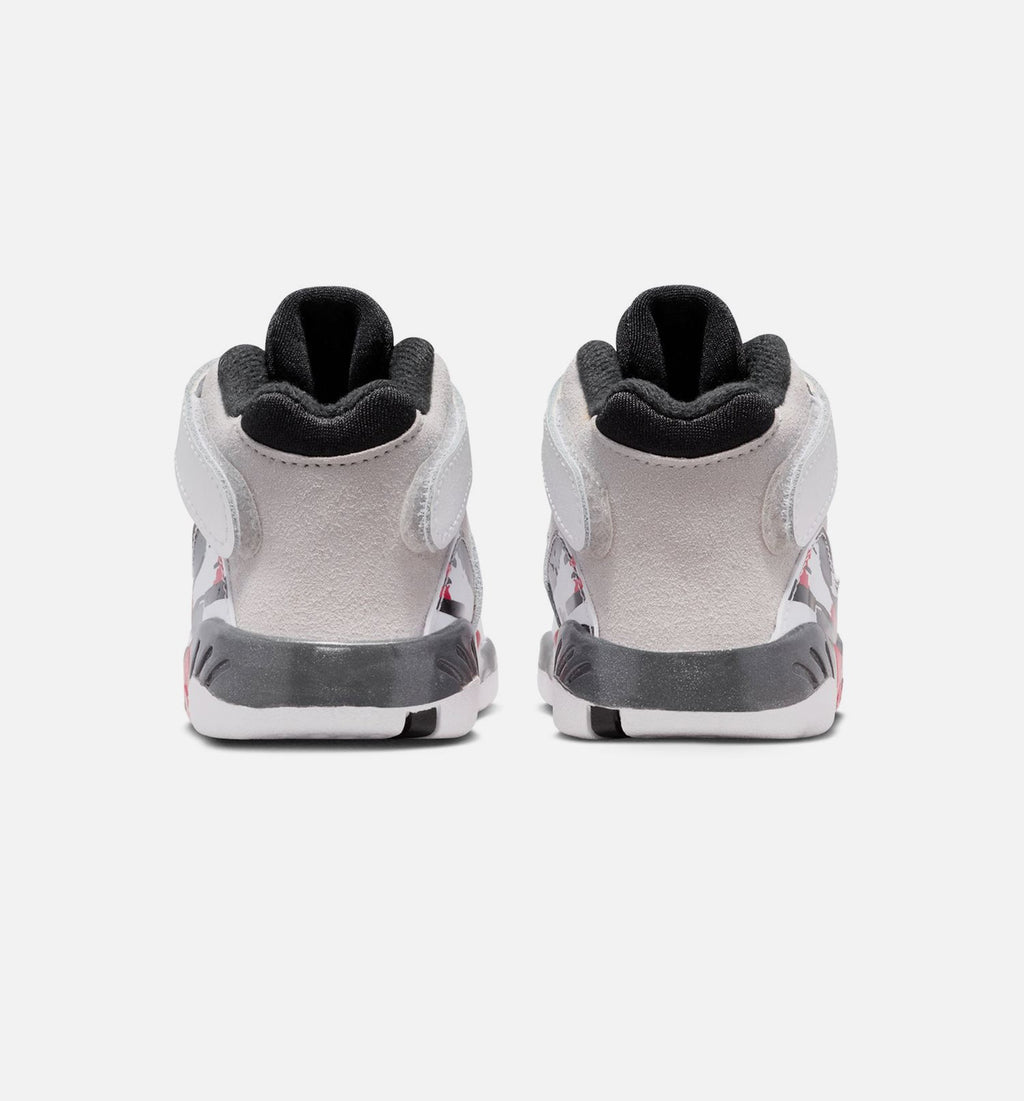 Air Jordan 8 Retro White and True Red | Infant/Toddler Lifestyle Shoe | White/Black/True Red