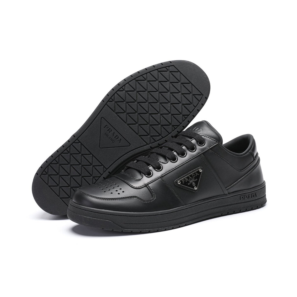 Prada Men's Black Perforated Low-Top Sneakers
