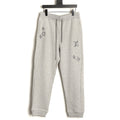 Louis Vuitton Sketch-Style Monogram Drawstring Trousers - Light Gray